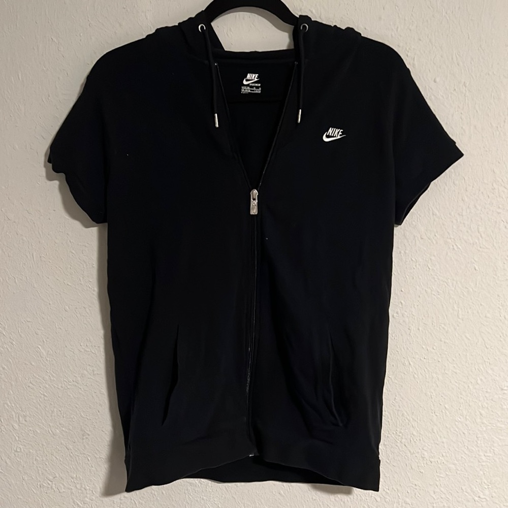 Nike large full zip short sleeve hoodie